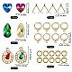 Kits de fabrication de boucles d'oreilles géométriques bricolage DIY-SZ0007-90-2