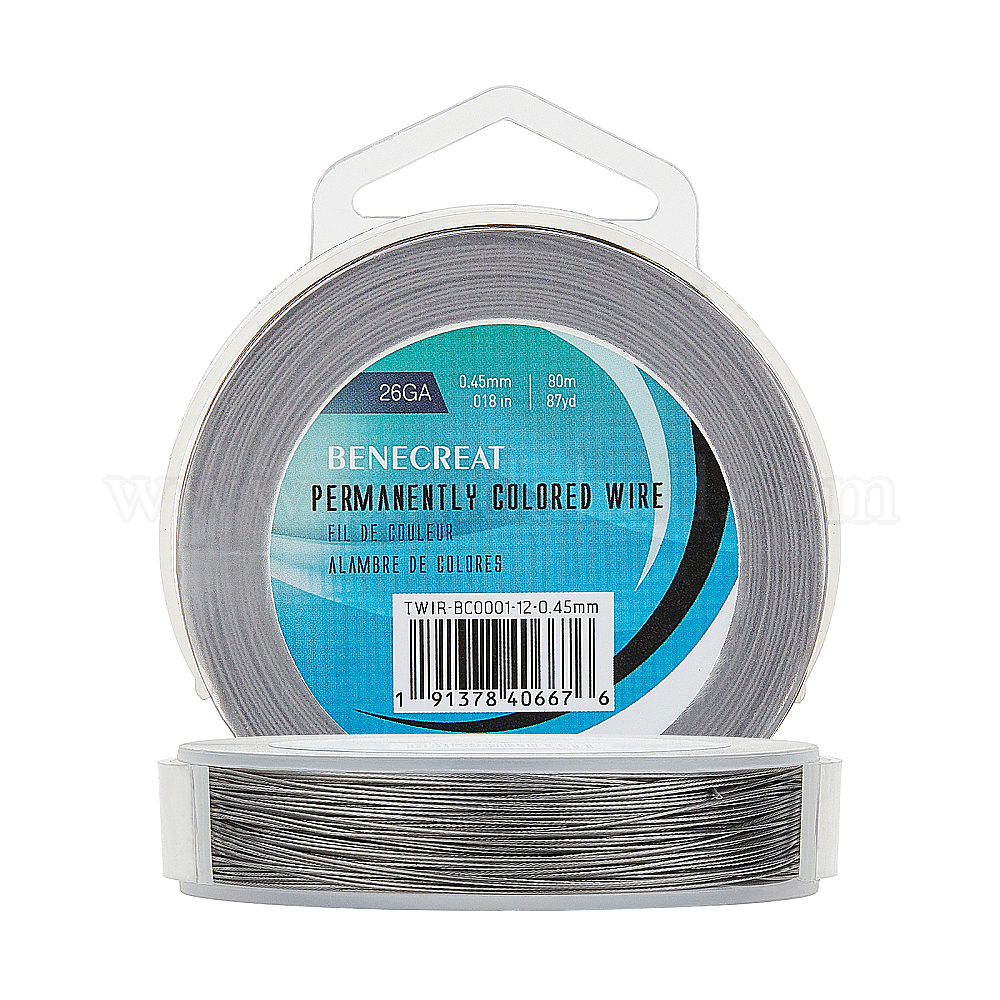 Wholesale BENECREAT 80m 0.45mm 7Strand Tiger Tail Beading Wire 201