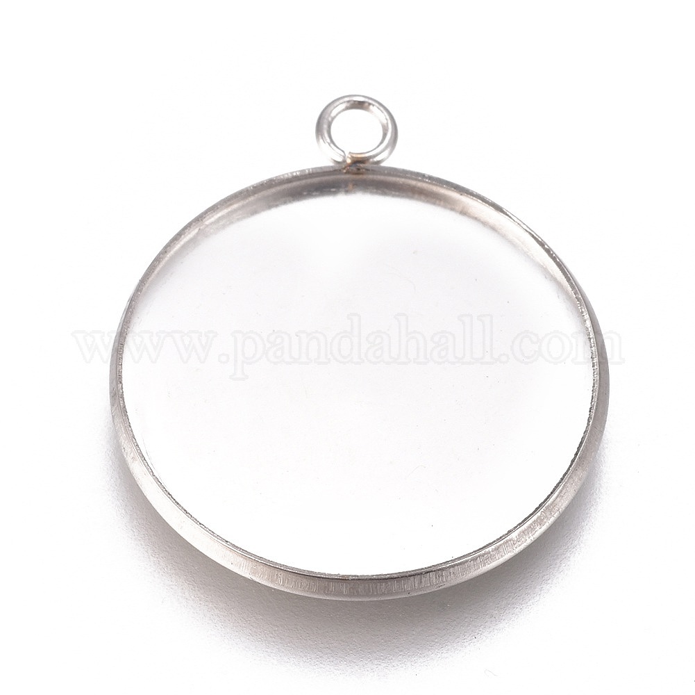 Wholesale Non-Tarnish 304 Stainless Steel Pendant Cabochon Settings ...