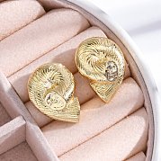 Серьги-гвоздики из латуни с висячим покрытием для женщин EJEW-C125-23A-G