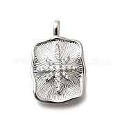 Латунные микро проложить кубического циркония подвески KK-M318-37P