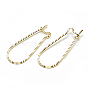 Латунные серьги обруча KK-T032-012G