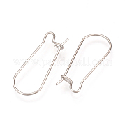 304 Stainless Steel Hoop Earrings Findings STAS-Q223-11A