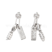 Латунный микро pave прозрачный кубический цирконий лобстер KK-Z059-14P