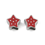 Европейские бусины из нержавеющей стали 304 STAS-H216-98P