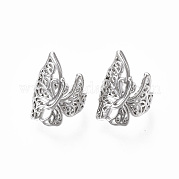 Серьги-манжеты из латуни EJEW-R114-019P-NF