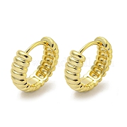 Brass Hoop Earrings EJEW-L211-010E-G