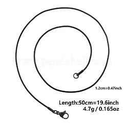 Colliers unisexes en acier inoxydable 304 de 1.2 mm avec chaîne serpent