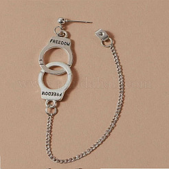 Наручники сплав панцирная цепь подвеска серьги-гвоздики&nbsp;FS-WG22813-01