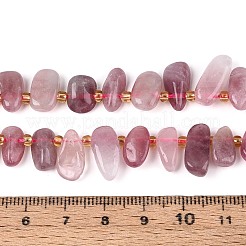 Природного розового кварца нитей бисера&nbsp;G-Z091-A34