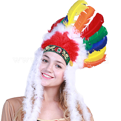 Вышивка полиэфирными лентами в этническом стиле OCOR-WH0077-34A