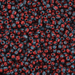 12/0 двухцветный непрозрачный стеклянный бисер&nbsp;SEED-T006-01A-A04