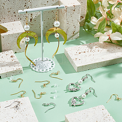 200 шт. 2-х цветные французские крючки для сережек из нержавеющей стали марки 304 с шариком STAS-SC0008-46