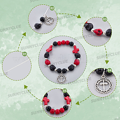 Наборы для изготовления браслетов-крестов своими руками&nbsp;DIY-SC0031-21