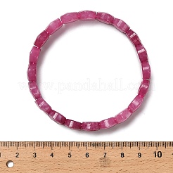 Овальные браслеты из натурального малайзийского нефрита с бусинами&nbsp;G-P589-02A-05