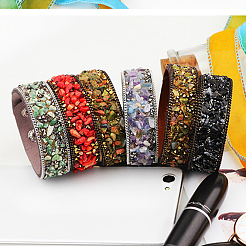 Bracciali a scatto flanella&nbsp;BJEW-N0011-003A