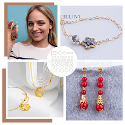 40 шт. 5 стиля 925 разъемных соединительных кольца из стерлингового серебра STER-GO0001-08