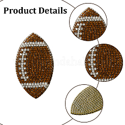 12 pezzo 2 stili di strass in resina sportiva con adesivo hot melt sul retro&nbsp;DIY-GF0014-26