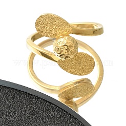 Текстурированное каплевидное кольцо из нержавеющей стали 304 для женщин&nbsp;RJEW-L126-16B-G