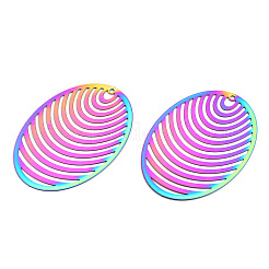 Ионное покрытие(ip) 201 нержавеющая сталь филигранные большие подвески&nbsp;STAS-T057-63