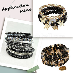 200шт 2 цвета непрозрачные акриловые бусины&nbsp;MACR-SP0001-86