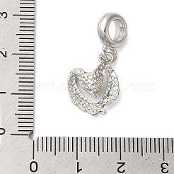 Подвеска из сплава с кристаллами и стразами в европейском стиле PALLOY-S189-36P