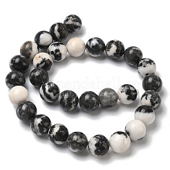 Природные зебры яшмы бисер нитей&nbsp;G-F818-A08-14mm-02