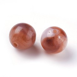 Perles de jade imitation acrylique&nbsp;MACR-E025-25G-8mm