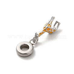 304 нержавеющая сталь эмалированная европейские подвески-шармы STAS-G308-04P