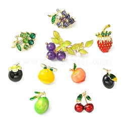 10 шт. 10 шт. эмалевых булавки с изображением фруктов&nbsp;JEWB-CJ0001-78