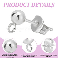 Фурнитура для сережек-гвоздиков из нержавеющей стали 304&nbsp;STAS-BBC0008-36C