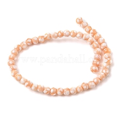 Perles vernissées manuelles&nbsp;LAMP-D002-6mm-01K
