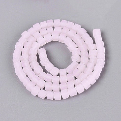 Mattierte Glasperlenstränge aus Jadeimitat&nbsp;GLAA-N072-01A-C02