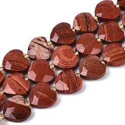 Натуральные красные яшмы бусы пряди&nbsp;G-P592-B17-01