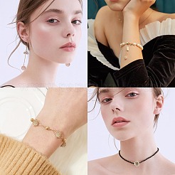 8 шт. 8-х стилевая стойка с покрытием из латуни с кубическим цирконием&nbsp;ZIRC-SC0001-10