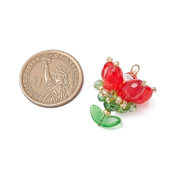 Прозрачные стеклянные подвески&nbsp;PALLOY-MZ00722-01