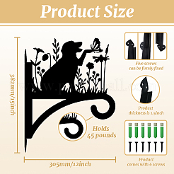 Железный кронштейн для вешалки для растений&nbsp;HJEW-WH0095-023