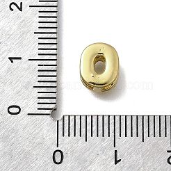 Messing Micro Pave Zirkonia Buchstaben mehrreihige Glieder&nbsp;KK-D295-32G-15