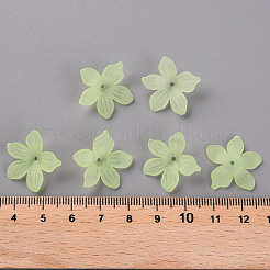 Матовые акриловые колпачки из бисера MACR-S371-05A-728