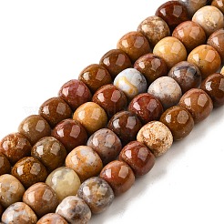 Натуральная красная радуга бусины из яшмы G-U023-B02-03
