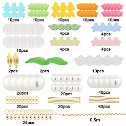 Наборы для самостоятельного изготовления сережек-подвесок в виде цветка DIY-SC0014-02