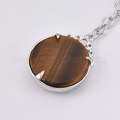 Natürliches Tigerauge keychain&nbsp;KEYC-P041-C09
