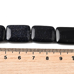 Синтетический синий авантюрин бисер нитей G-S386-A16