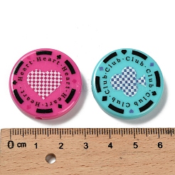 Печатные непрозрачные акриловые бусины OACR-D316-20