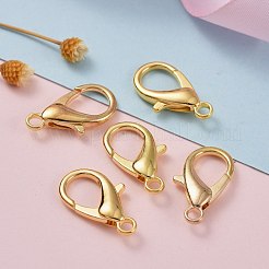 亜鉛合金カニカン  オウムトリガークラスプ  カドミウムフリー＆ニッケルフリー＆鉛フリー  ゴールドカラー  21x12mm  穴：2mm&nbsp;X-E107-G-NF