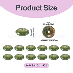80 Stück 61 g Acryl-Imitationsperlen aus Edelsteinen&nbsp;MACR-TADJ0001-10C