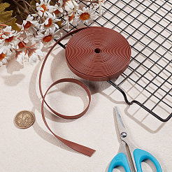 Плоский шнур из искусственной кожи длиной 5 м.&nbsp;LC-WH0009-07B