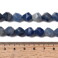 Природные голубые авантюрин бисером пряди G-Z119-A38-03