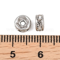 Бусины из нержавеющей стали 304 со стразами&nbsp;STAS-P444-01A-P