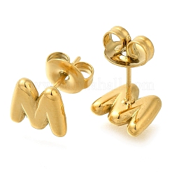 Серьги-гвоздики из нержавеющей стали 304 EJEW-I316-01G-M